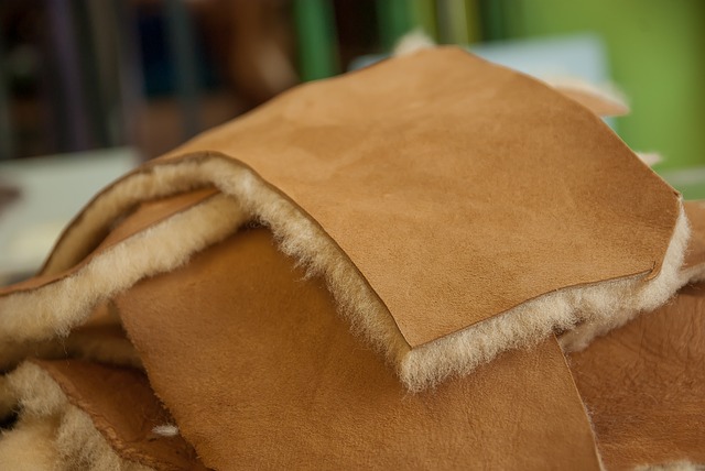 Car Wash Mitter Sheep skin ready to be made into car wash mitter