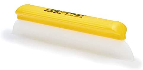 One Pass car wash water blade with yellow handle